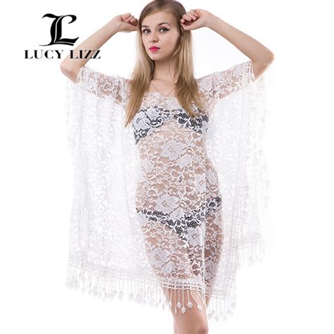 Lucy Lizz Floral Scarf Beach Cover Up Women Wraps Pashmina Crochet Sexy