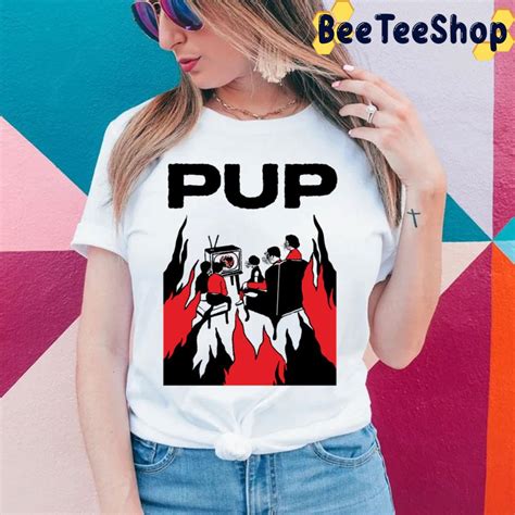 Red Black Art Pup Band Trending Unisex T Shirt Beeteeshop