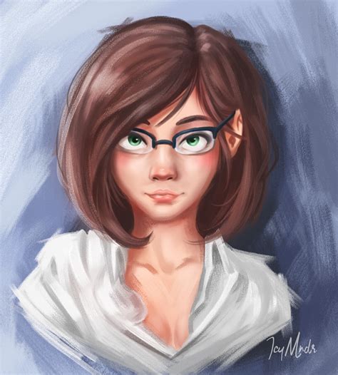 Artstation Girl With Glasses