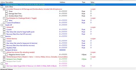 Tka Cheat Engine Table At The Killing Antidote Nexus Mods And Community