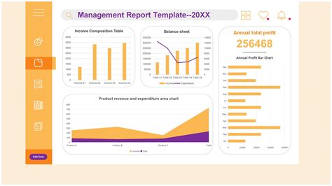 EXCEL of Visualization management report template1.xlsx | WPS Free Templates