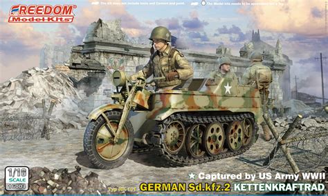 Captured By US Army WWII German Sd Kfz 2 Kettenkraftrad HLJ