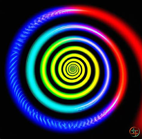 Neon Rainbow Hypnosis Spiral Artificial Design