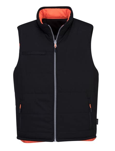 Portwest Pw Hi Vis Reversible Bodywarmer Orange