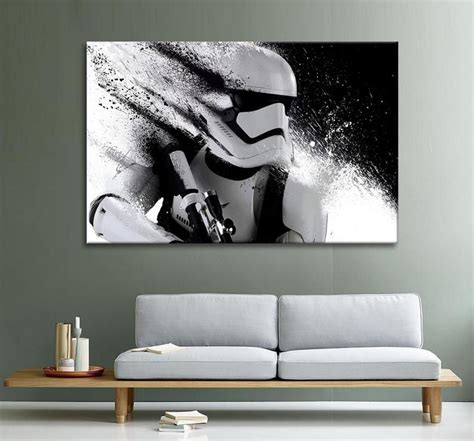 Stormtrooper Star Wars Canvas Wall Art Print Star Wars Poster Etsy