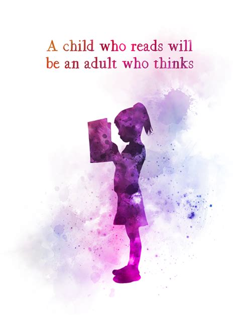 Girl reading book Quote ART PRINT Inspirational, Nursery, Gift, Wall Art, Home Decor - My ...