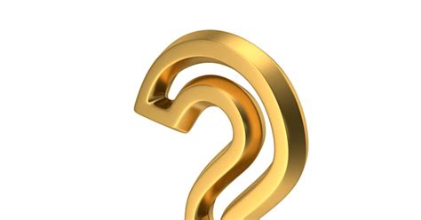 Symbol M1f Outline Question Mark Gold 3d Incl Font And Alphabet