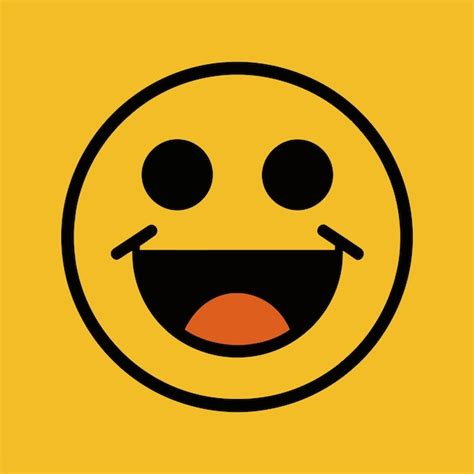 Premium Vector Happy Smiley Face Or Emoticon Line Art Icon