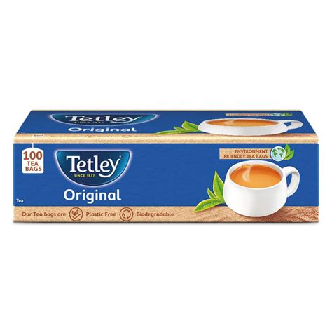 Tetley Original Rich Taste Of Assam Tea 100 Tea Bags 17g Each Grocery