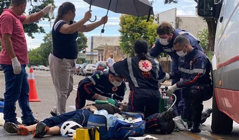 Motociclista Entubado Ap S Grave Acidente Nesta Segunda Feira