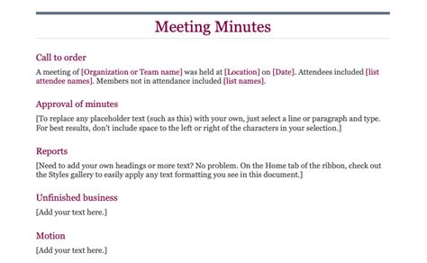 How To Write Meeting Minutes With Templates Clickup