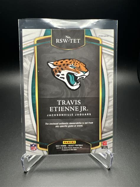 Panini Select Travis Etienne Jr Patch Rookie Rc Rsw Tet Jaguars