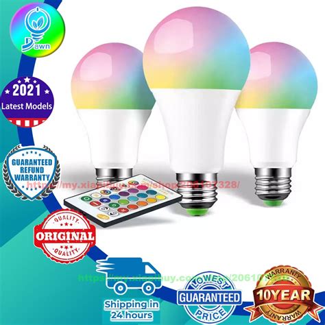 110 220V E27 RGB LED Bulb Lights 5W 10W 15W 18W RGB Changeable Colorful