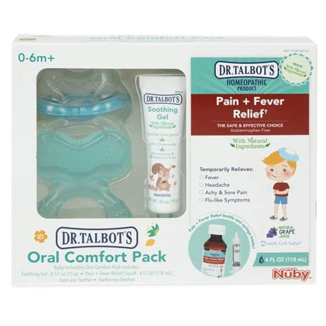 Dr Talbots Oral Comfort Care Pack For Teething Infants 4 Piece Set