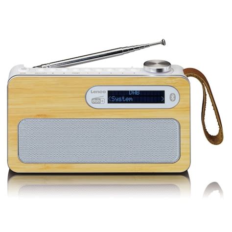 Lenco Pdr Dab Radio Bambu Valkoinen Gigantti Verkkokauppa