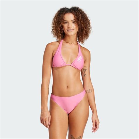 Adidas Padded Sportswear Neckholder Bikini Pink Free Delivery