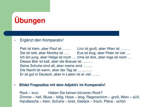 Ppt Steigerung Der Adjektive Powerpoint Presentation Free Download