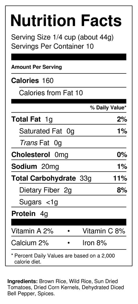 Wild Rice Nutrition Information | St. Maries Wild Rice & Ankeny Lakes Wild Rice Company