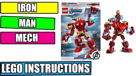 Lego Instructions How To Build Lego Iron Man Mech Marvel