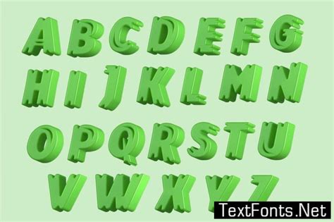 Slime Letters 3d Alphabets And Numbers T8tcd47