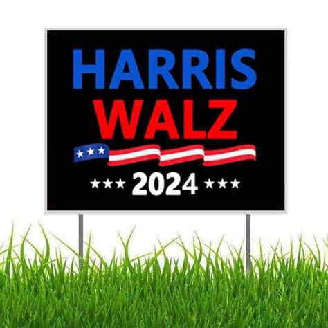 Harris 2024 Kamala Harris Tim Waltz For President Yard Sign Kamala Harris 2024 Flag Kamala