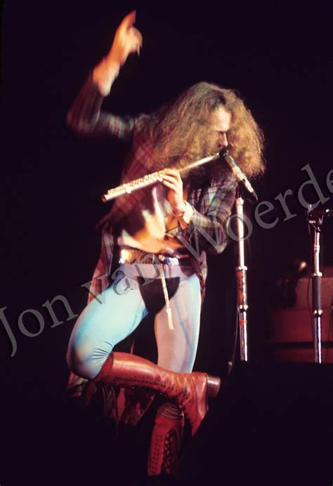 Ian Anderson Lead Singer And Flutist For The Rock Group Jethro Tull