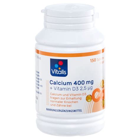 Vitalis Calcium 400 Mg Vitamin D3 Von Aldi SÜd Ansehen