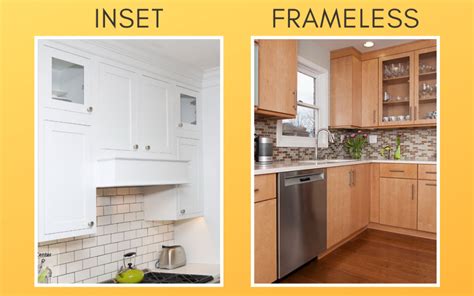 Inset Cabinets vs. Frameless Cabinets - Cabinets Extraordinaire ...