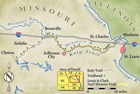 Printable Map Of Katy Trail