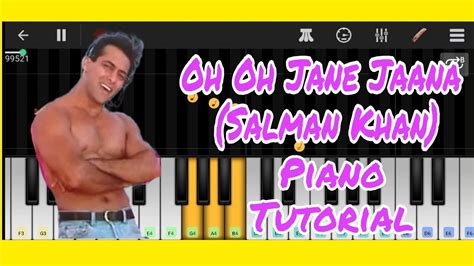 Oh Oh Jane Jaana Salman Khan Easy Mobile Piano Tutorial By