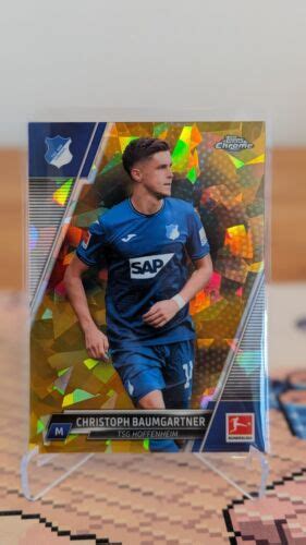 2021 22 Topps Chrome Bundesliga Sapphire Christoph Baumgartner Gold 11