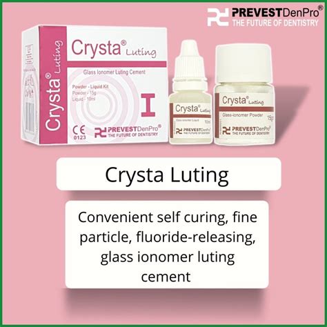 Prevest DenPro Glass Ionomer Crysta Luting Cement At Rs 950 Box Glass