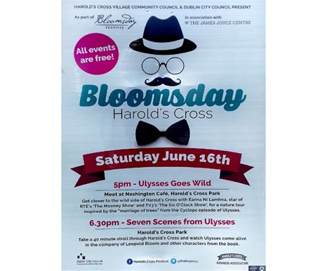 Bloomsday events in Harold’s Cross 2018 | Harold's Cross