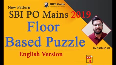 Floor Based Puzzle SBI PO Mains 2019 High Level Reasoning By