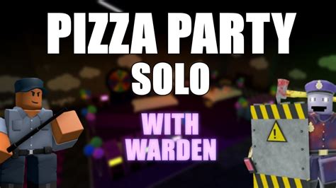 Solo PIZZA PARTY TRIUMPH With WARDEN Tower Defense Simulator YouTube