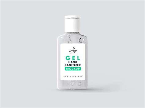 Free Gel Sanitizer Bottle Mockup Psd