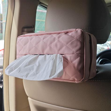 Amazon Car Tissue Holder For 120 Standard Tissue Leather PU