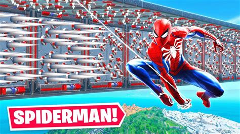 Playing The Spiderman Deathrun Fortnite Youtube