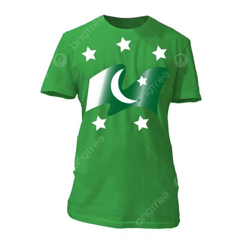 Desain Kaos Hijau Untuk Hari Kemerdekaan Pakistan Vektor Desain Kaos