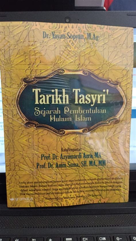 Tarikh Tasyri Sejarah Pembentukan Hukum Islam Dr Yayan Sopyan