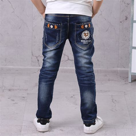 Kids Boys Jeans Full Length Denim Pants Spring Autumn Fashion Boys Pants Casual Children Boys ...