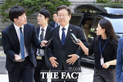 태극기 뱃지 달고 출석한 이재명 검찰이 말 바꾸고 있어 Tf사진관 포토 기사 더팩트