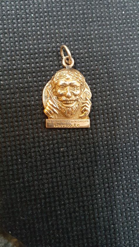 Rare Antique Vintage 14k Michigan Solid Gold Charm Gem