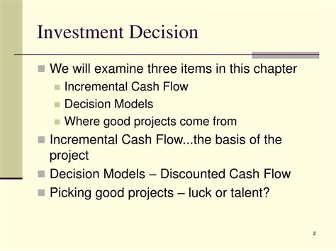 Ppt Investment Decisions Powerpoint Presentation Free Download Id