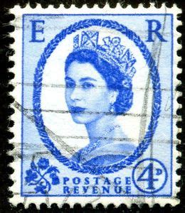 Stamp Queen Elizabeth Ii Predecimal Wilding United Kingdom Of Great