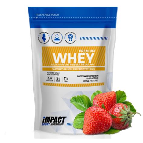 Impact Proteine Premium Whey Strawberry Cream Format Eco G Mapara