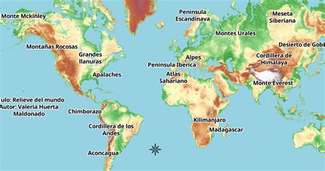 GEOGRAFÍA EST67 TV: MAPA DEL RELIEVE DEL MUNDO