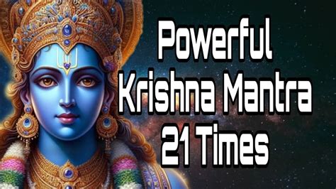 EXTREMELY POWERFUL KRISHNA MANTRA KRISHNA MANTRA 108 TIMES YouTube