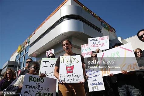 Mcdonalds Protest Photos And Premium High Res Pictures Getty Images