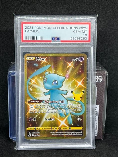 Psa10 Shiny Mew Gold Secret Rare Celebrations 25th Annivesary Pokemon